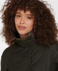 Barbour Classic Beadnell Wax naisten öljytakki, oliivi