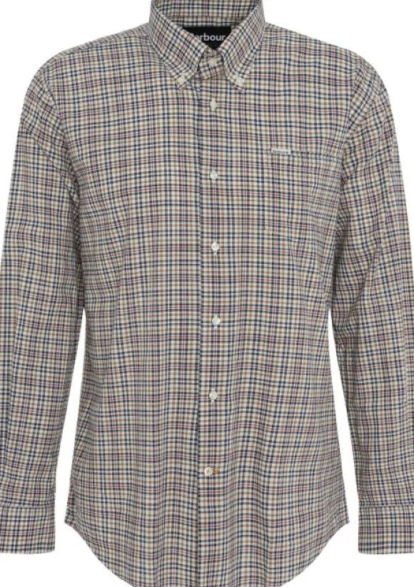 Barbour Durand Relaxed Fit Shirt paita, Dark Tan