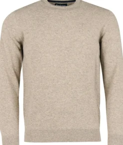 Barbour Essential Lambswool Crew Neck lampaanvillapaita, Fossil