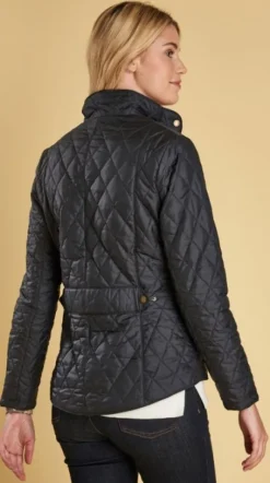 Barbour Flyweight Cavalry Quilt naisten tikkitakki, tummansininen