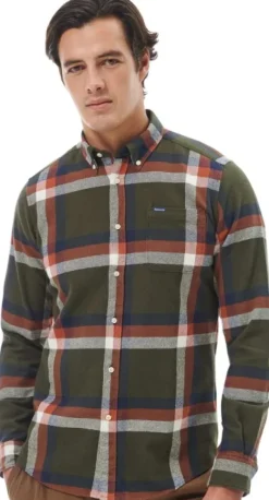 Barbour Folley Tailored Fit paita, Olive