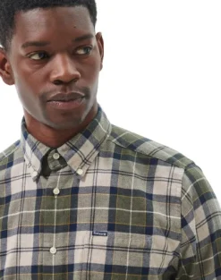 Barbour Fortrose Tailored Shirt puuvillapaita, Forest Mist