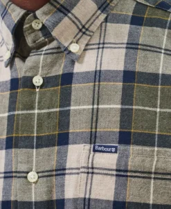Barbour Fortrose Tailored Shirt puuvillapaita, Forest Mist