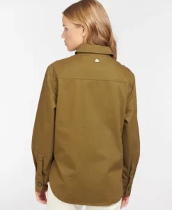 Barbour Hartley Overshirt -naisten päällyskauluspaita, Nori Green