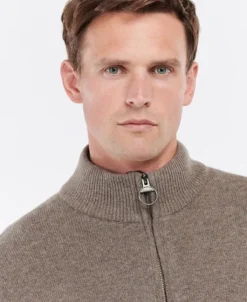 Barbour Holden Half Zip -miesten villapaita, Military Marl