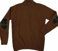 Barbour Holden Half Zip villapaita, Bracken