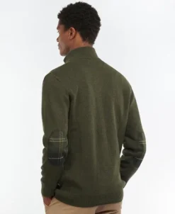 Barbour Holden Half Zip villapaita, vihreä