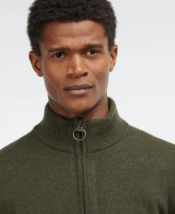 Barbour Holden Half Zip villapaita, vihreä