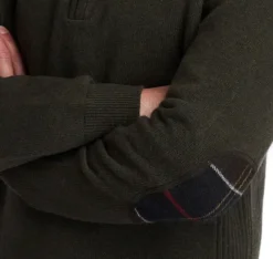 Barbour Holden Half Zip villapaita, vihreä