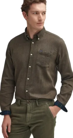 Barbour Moleskin Tailored Fit housut, Olive