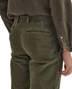 Barbour Moleskin Tailored Fit housut, Olive