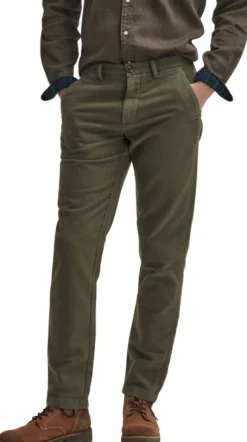 Barbour Moleskin Tailored Fit housut, Olive