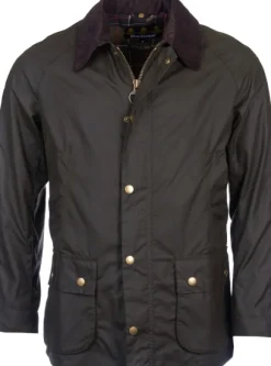 Barbour M's Ashby Wax Jacket Dark Olive