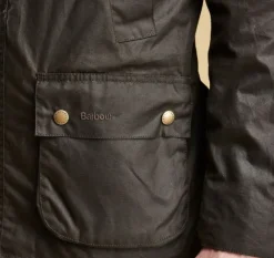 Barbour M's Ashby Wax Jacket Dark Olive