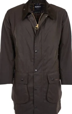 Barbour M's Classic Northumbria Wax Jacket Dark Olive Check