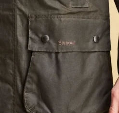 Barbour M's Classic Northumbria Wax Jacket Dark Olive Check