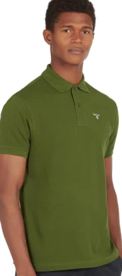 Barbour M's Sports Polo Rifle Green