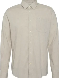 Barbour Nelson Tailored Shirt paita, Stone