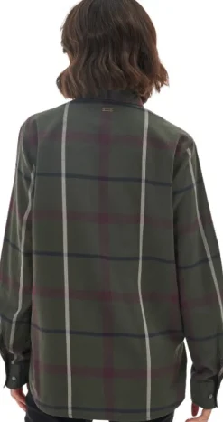 Barbour Oxer Check Shirt naisten paita, vihreä/musta