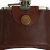 Barbour 4oz Hinged Hipflask -taskumatti, ruskea