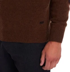 Barbour Patch Crew villapaita, ruskeapunainen