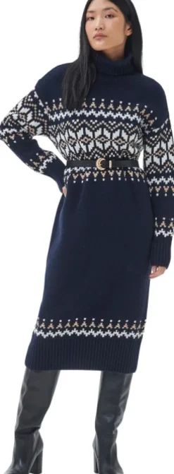 Barbour Patrisse Knit Dress naisten neulemekko, Navy