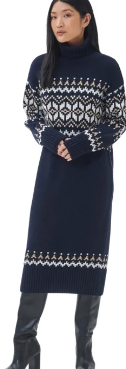 Barbour Patrisse Knit Dress naisten neulemekko, Navy