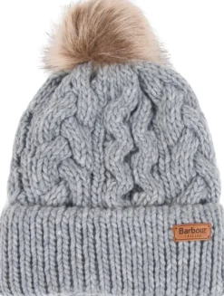 Barbour Penshaw Cable Beanie pipo, harmaa