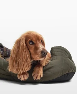 Barbour Quilted Dog Bed 30'' Olive