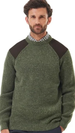 Barbour Raisthorpe Crew neulepusero, Olive