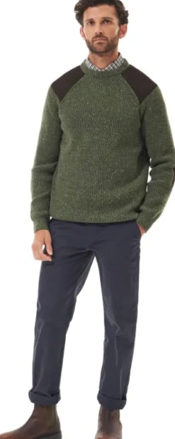 Barbour Raisthorpe Crew neulepusero, Olive