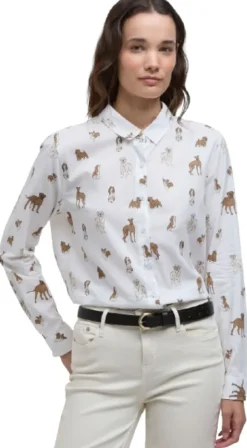 Barbour Safari Shirt naisten paita, Dog Print