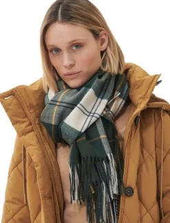 Barbour Stanway Tartan Wrap naisten huivi, Ancient Tartan