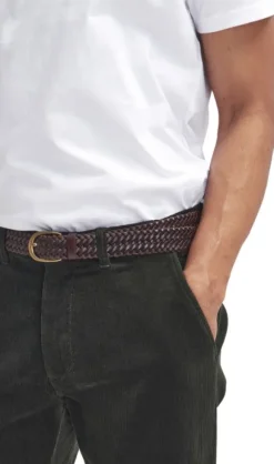 Barbour Stretch Tailored Fit housut, Corduroy Olive/Ancient