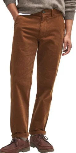 Barbour Stretch Tailored Fit housut, Corduroy Dark Honey