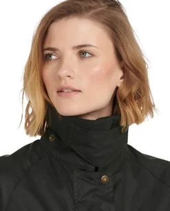 Barbour Tain Wax Jacket naisten takki, Sage