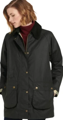 Barbour Tain Wax Jacket naisten takki, Sage