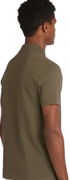 Barbour Tartan Pique Polo pikeepaita, Dark Olive/Classic