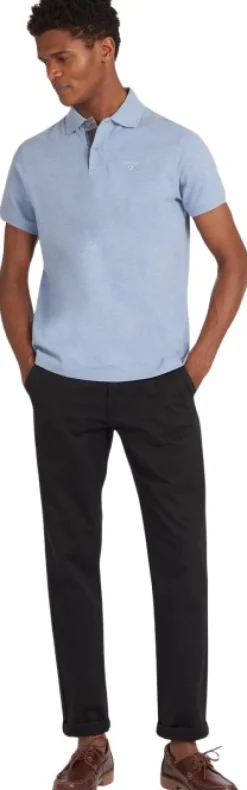 Barbour Tartan Pique Polo Shirt paita, Sky Marl
