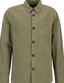 Barbour Washed Overshirt paita, Bleached Olive