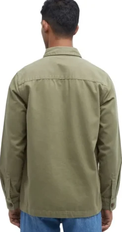 Barbour Washed Overshirt paita, Bleached Olive