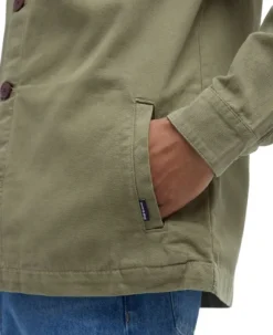 Barbour Washed Overshirt paita, Bleached Olive