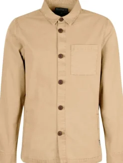 Barbour Washed Overshirt paita, vaaleanruskea