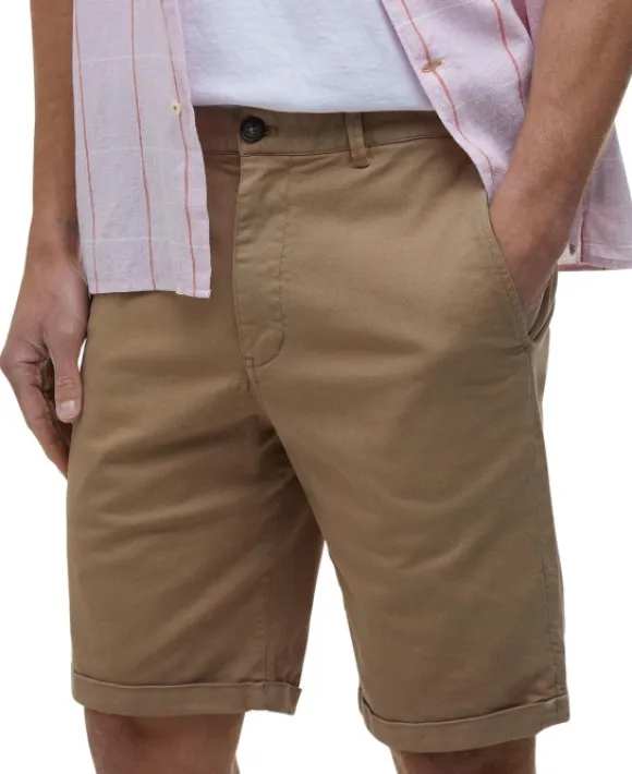 Barbour Washed Twill Chino Short shortsit, Stone