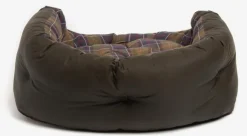 Barbour Wax/Cotton Dog Bed 30'' Classic/Olive