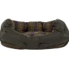 Barbour Wax/Cotton Dog Bed 35'' Classic/Olive