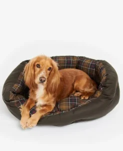 Barbour Wax/Cotton Dog Bed 35'' Classic/Olive