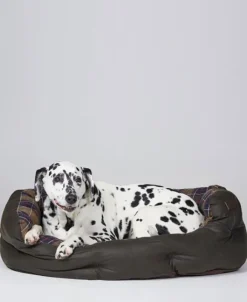Barbour Wax/Cotton Dog Bed 35'' Classic/Olive