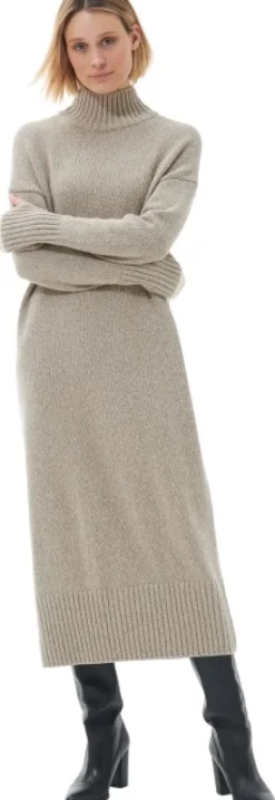 Barbour Winona Midi Knit Dress mekko, harmaanbeige