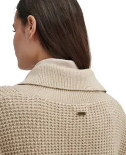 Barbour Woodside Knit naisten pusero, Oatmeal/Hessian Tart